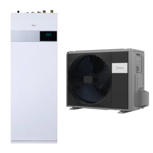 Midea oras-vanduo šilumos siurblys M-THERMAL ARCTIC HBT-A160/240CDS90GN8-B2 + MHA-V16W/D2RN8-B 16,0 kW (su integruotu 240l talpos boileriu)